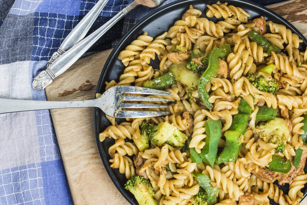 fusilli con verdure